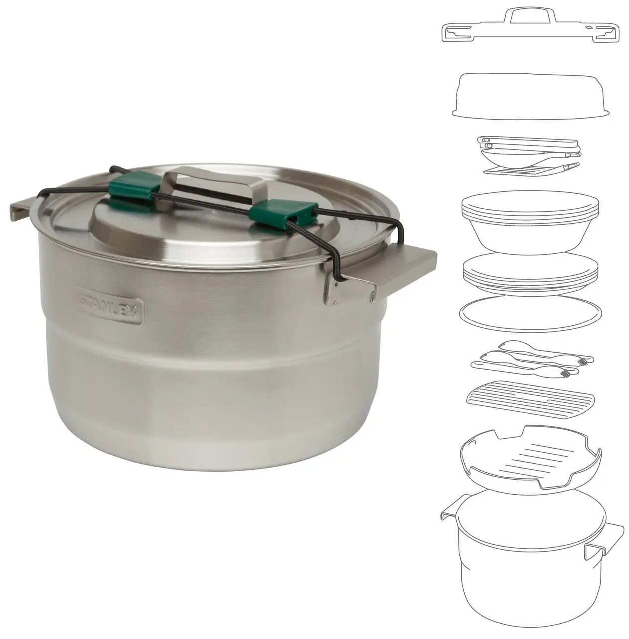 Набор посуды на 4 персоны Stanley Adventure Full Kitchen 3,5 л Фото 2